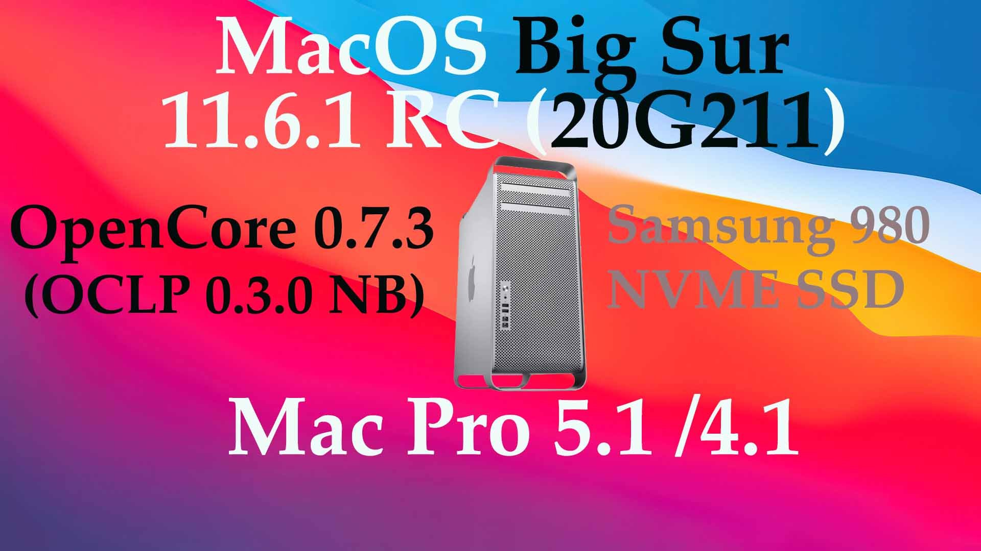 MacOS 11.6.1 Samsung 980 Работает! Тестируем SSD Samsung 980 на MacPro 5.1 и MacOS Big Sur!