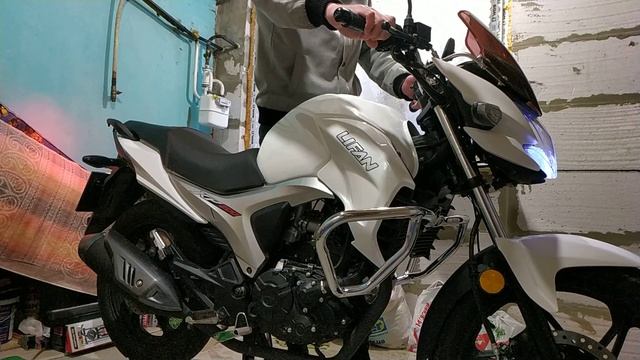 профилактический запуск мотоцикла в зимнее время  Lifan Kp200 Lf200-10b Irokez