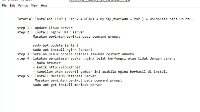Tutorial Install LEMP (Linux+nginx+MySQL-Mariadb+PHP)+wordpress part-2 смотреть онлайн
