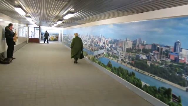 Новосибирск. Переход на Речном вокзале. смотреть онлайн