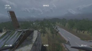 FPV Drone simulation SkyDive first steps free flight - ABANDONED FACTORY