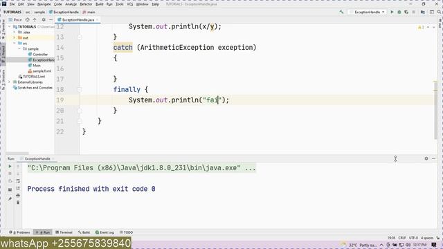 JAVA programming how to fix run time Errors Exception Handling смотреть онлайн