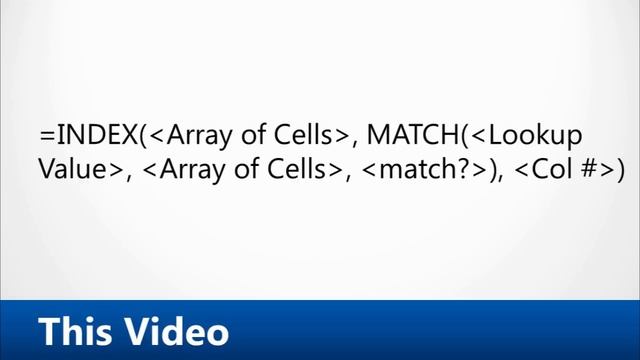 Excel 2010 INDEX and MATCH functions nested смотреть онлайн