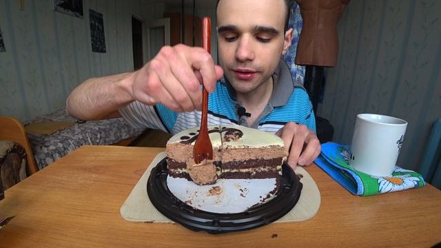 МУКБАНГ АСМР ТОРТ MIREL " ТРИ ШОКОЛАДА " / CAKE / SWEET/ и ЧАЙ/ CHOCOLATE/ EATING ASMR Mukbang #540 смотреть онлайн