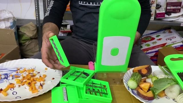 8 in 1 Nicer Dicer | Wholesale Kitchenware chipset | Nicer Dicer Unboxing and live demonstrations смотреть онлайн
