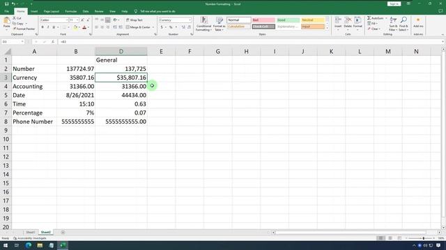 Microsoft Excel - Number Formatting смотреть онлайн