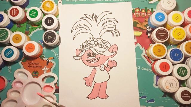 Как нарисовать Розочку ( "Тролли" ) / How to draw princess poppy смотреть онлайн