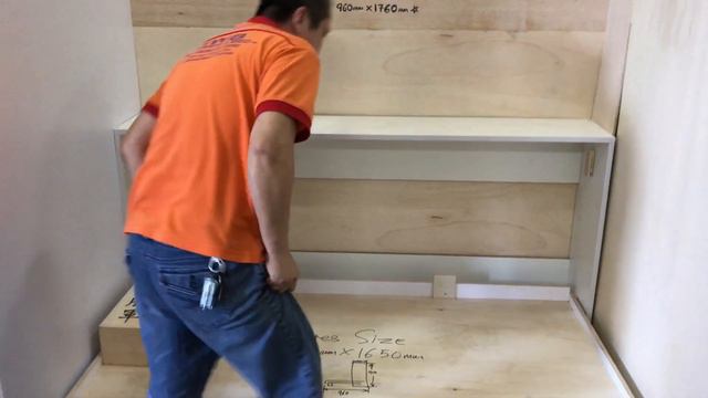 Maid Room.Simple Fold Up Bed RmSize-1.78X1.2m.Condo-Mock Up & BulkOrder.Hidden Wall Bed.HDB.EC.BTO смотреть онлайн