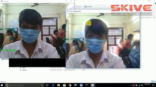 Heart Rate Measurement Using Face Detection in Video | Python | #pythonprojects смотреть онлайн