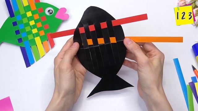 DIY Moving Paper FISH - Easy Paper Crafts - How to make paper fish смотреть онлайн