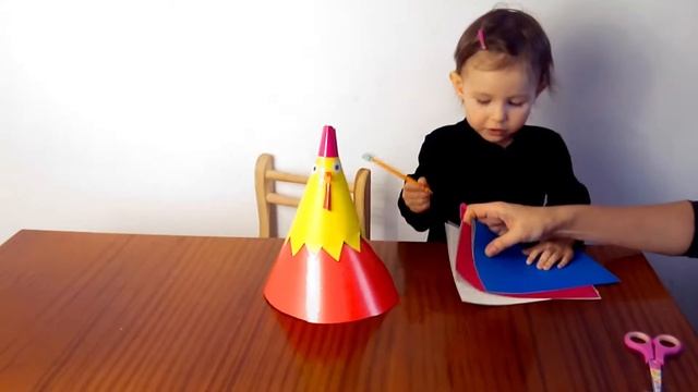 Год петуха Новогодний петушок Делаем Петушка дома своими руками Цветной петушок смотреть онлайн