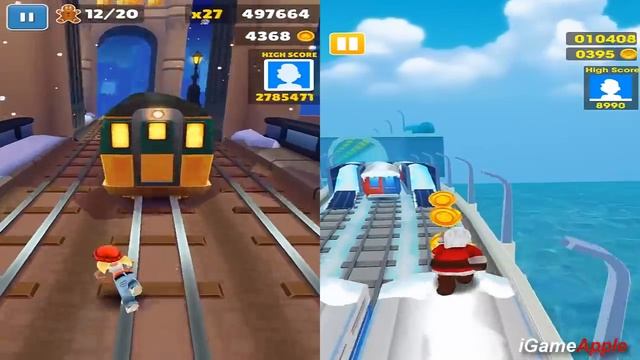 Subway Surfers TRICKY vs Subway SANTA XMAS Surf Gameplay HD смотреть онлайн