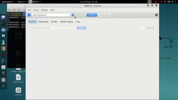How to run MQTT using MQTT.FX and mosquitto broker on linux