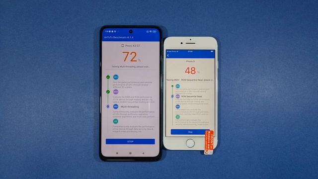 Xiaomi Poco X3 GT vs Iphone 8 Antutu Benchmark Test смотреть онлайн