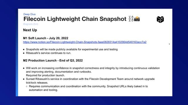 [Deep Dive: Filecoin Chain Snapshot] PL EngRes All Hands: June 2022 (IPFS, Filecoin, libp2p + IPLD) смотреть онлайн