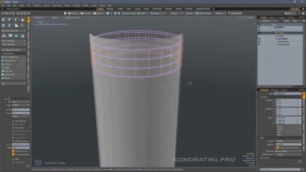 9. MODO-1 - Курс моделирования - Extrude, Bevel, Slice | Modo - Basic Tools