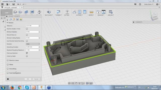 3. CAM-модуль во Fusion 360. Фрезерование детали типового задания JuniorSkills смотреть онлайн