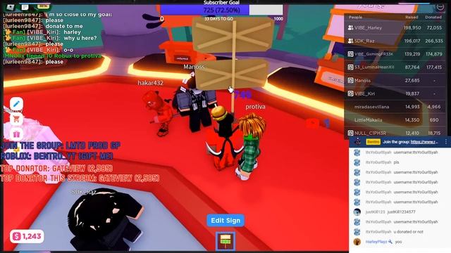 ? ROBLOX PLS DONATE LIVE WITH ( VOICE CHAT)?NOT FAKE? LIVE NOW смотреть онлайн