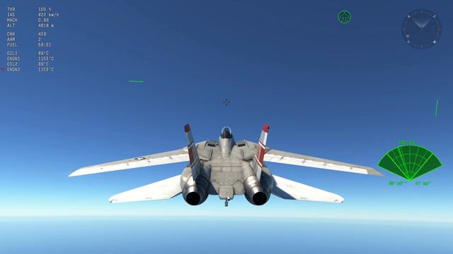 War Thunder F14, 2 stage afterburner смотреть онлайн