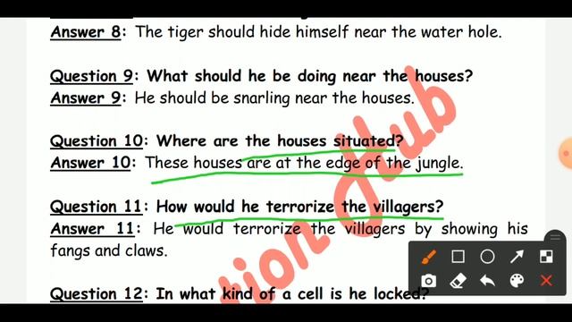 Class 10th : A Tiger in the Zoo (Poem-3) (Extra Question-Answer) (English - First Flight{Poetry} ) смотреть онлайн