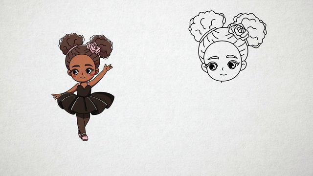 How to Draw a Cute Ballerina Girl ⏐ Step by Step Easy Drawing Tutorial for Beginners смотреть онлайн