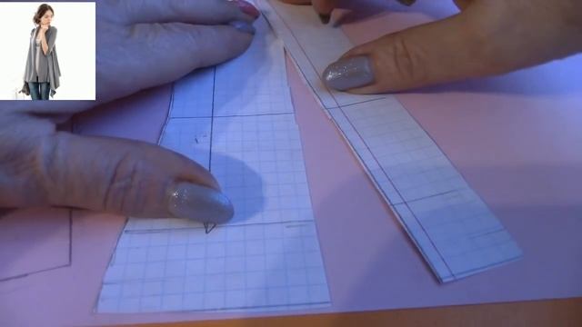 Кардиган, моделирование.Делаем выкройку кардигана. смотреть онлайн