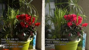 Comparaison Vidéo Sony RX100 M1 vs Panasonic HC VX870