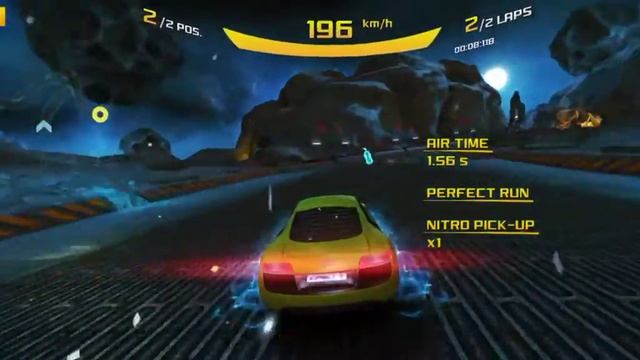 Asphalt 8 Airborne.... long air time in orbital loop using Audi R8 E Tron смотреть онлайн