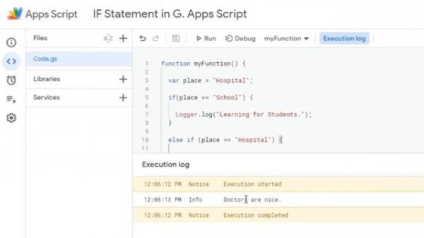 IF, Else IF, Else Statement in Google Apps Script Tutorial for Beginners