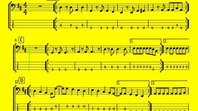 Ona to zna - IDOLI Bass Riff #26 (Bass lekcija + VIDEO TAB ) смотреть онлайн