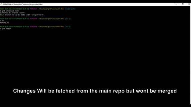 GIT | GIT FETCH VS GIT PULL смотреть онлайн