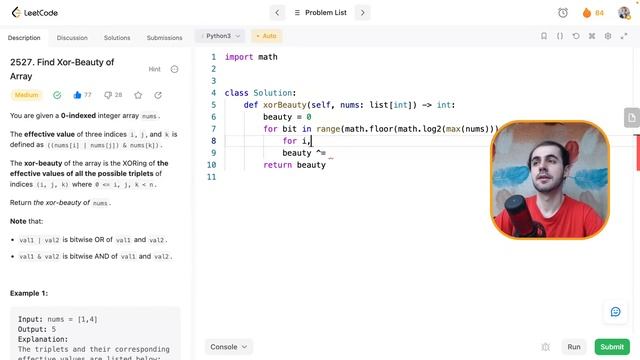 Find Xor-Beauty of Array - LeetCode Biweekly 95 смотреть онлайн
