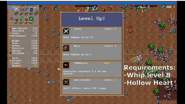 How to evolve Whip - Guide - Vampire Survivors смотреть онлайн
