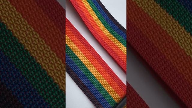 Guitar Strap Rainbow Nylon Adjustable Acoustic Electric Bass Mandolin Made In USA смотреть онлайн