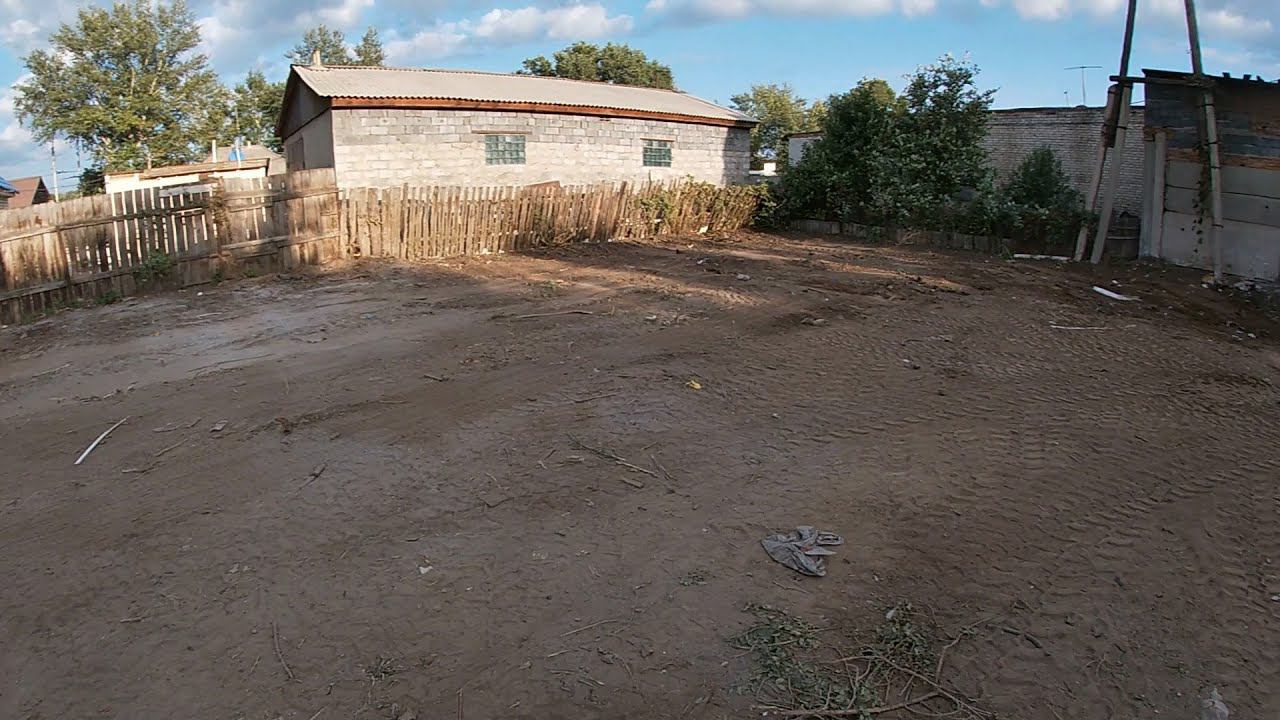 Часть № 6 . Сдача объекта (из свалки парковка) Работа экскаватора-погрузчика CATERPILLAR смотреть онлайн