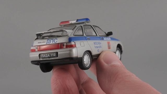 Милиция ВАЗ-2112 ДПС Москва • Автомобиль на службе 10 • Масштабные модели 1:43 • Журнальная серия смотреть онлайн