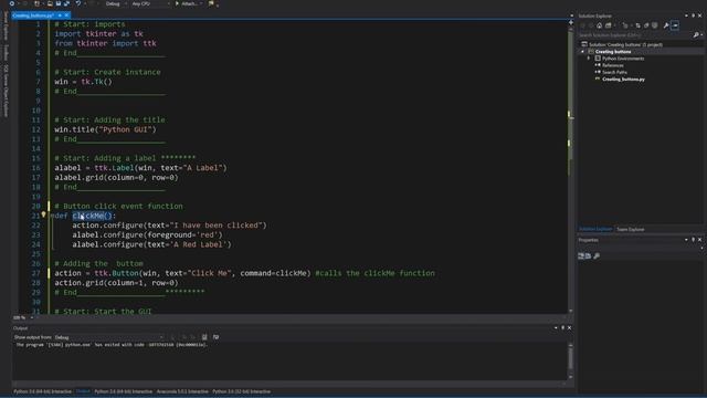 Python GUI: 4 Adding A Button смотреть онлайн