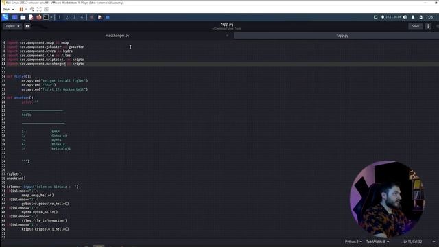 Python la Etik Hacker Araçları Yazma #7 Mac Adresi değiştirme смотреть онлайн
