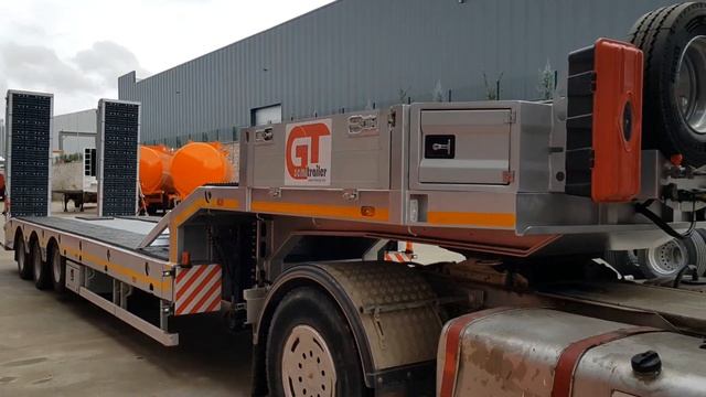 3 Axles Low loader EXPANDABLE Semi-trailer was produced in Turkey for use in France. New 2021 смотреть онлайн