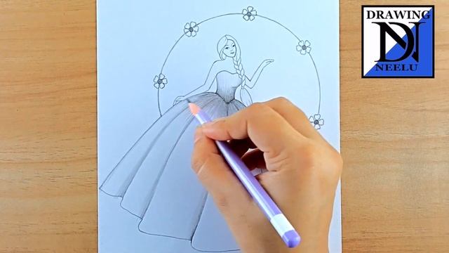 How to draw a Beautiful cute Girl || Pencil sketch for beginner || Very easy drawing || Girl drawin смотреть онлайн
