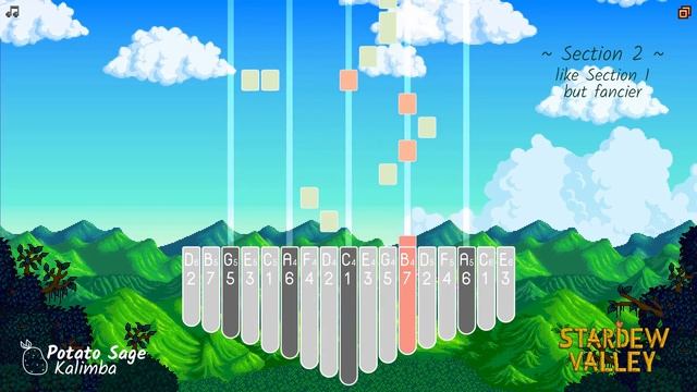 Overture (Stardew Valley) | Kalimba Cover + Tutorial | Sheet Music + Tabs смотреть онлайн