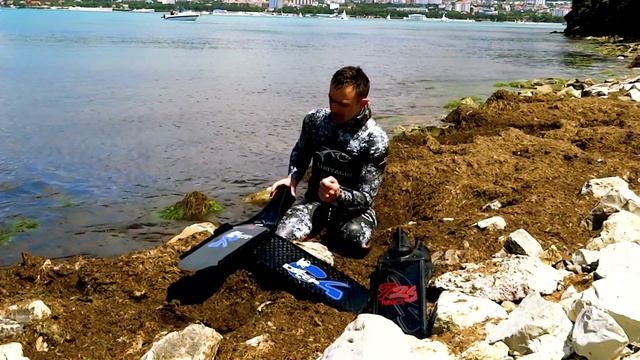 Тестируем ласты С4 на черном море. смотреть онлайн