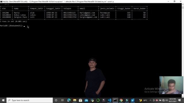 #44 Seleksi data pada MariaDB dengan Node js 2 смотреть онлайн