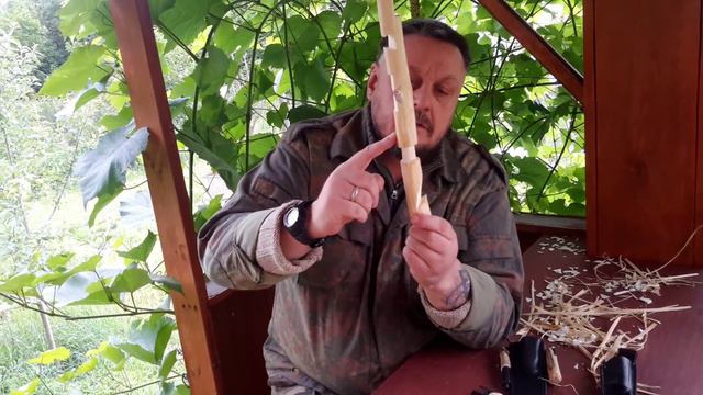 Варианты креплений палок друг к другу по методу Мориса Кочански, выполненные при помощи ножа смотреть онлайн