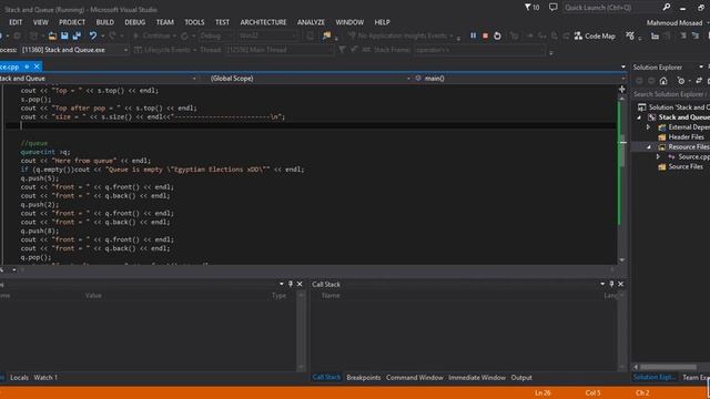 Stack and Queue Tutorial (in Arabic) смотреть онлайн
