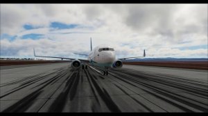 Взлет из нового Международного аэропорта Чингисхан в Маньчжурию ZMCK-ZBMZ