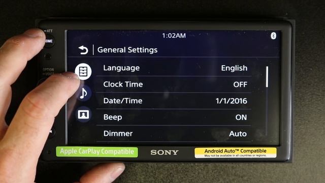 How to change the language on the SONY XAV AX100 смотреть онлайн