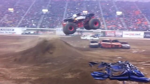 INSANE Ford Mustang Monster Truck, Ghost Rider, Wins Rally @ Holt Arena