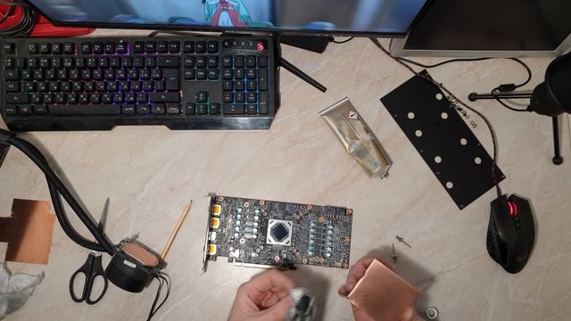СТАВЛЮ (СЖО) ВОДЯНОЕ ОХЛАЖДЕНИЕ ОТ ПРОЦЕССОРА НА ВИДЕОКАРТУ RX 6700