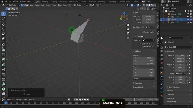 Master the 3D Cursor Tool in Blender 3D | Essential Guide for Beginners смотреть онлайн